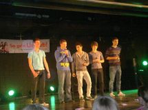 Die Supertalente 2011: Kai Monzka, Christian Rieger, Mike Iannuzzi, Mathias Schmitz und Mike Ruckes
